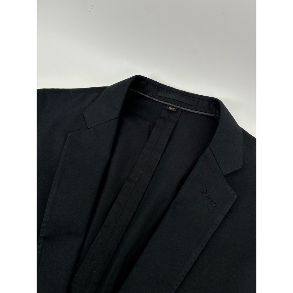 J.Crew Ludlow Blazer 39R Black Larusmiani Italian Cotton Sport Coat Jacket